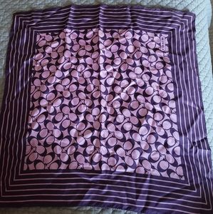 Purple Coach scarf